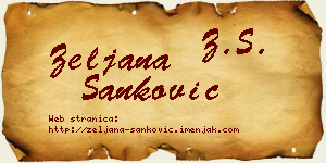 Željana Sanković vizit kartica